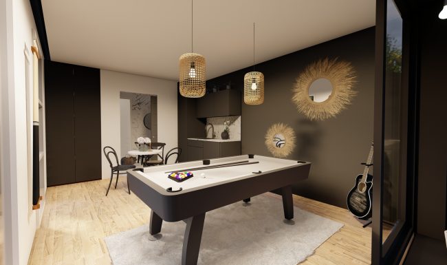 Homybox - espaces modulaires - espaces détente - pool house - billard