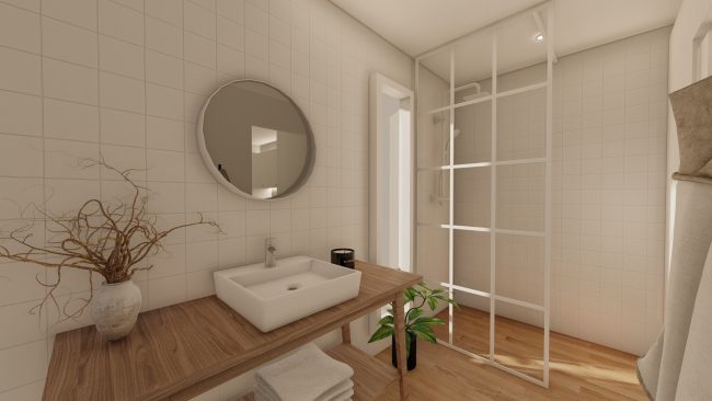 Homybox - espaces modulaires - studio - location étudiante - salle de bain