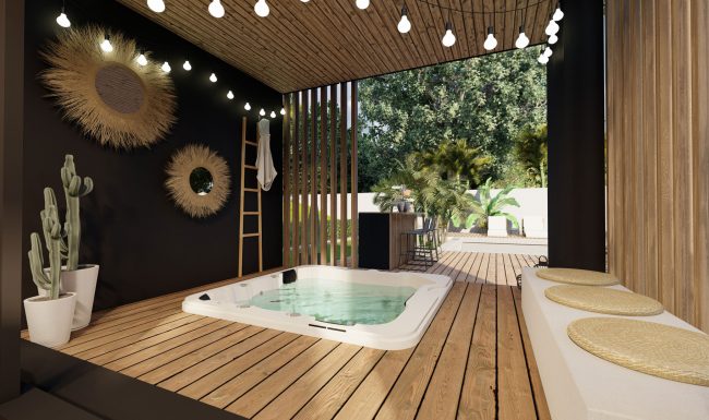 Homybox - box en bois - espace détente - pool house - exemple 6